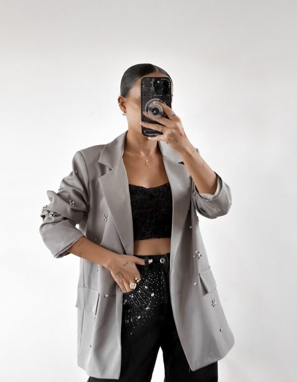 BLAZER STRASS GRIS - Imagen 17