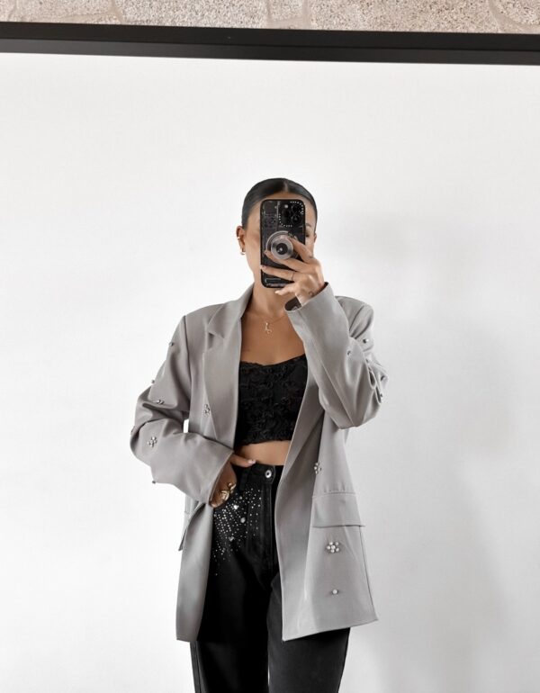 BLAZER STRASS GRIS - Imagen 15