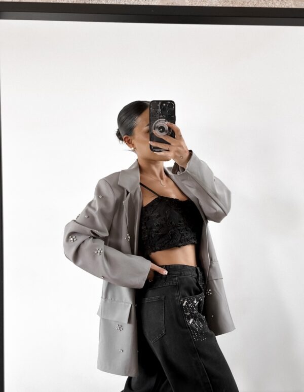 BLAZER STRASS GRIS - Imagen 12