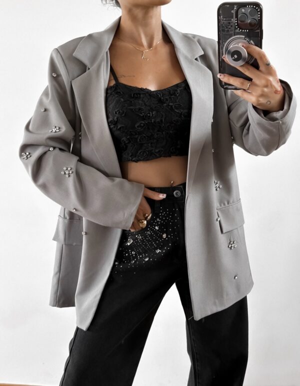 BLAZER STRASS GRIS - Imagen 11