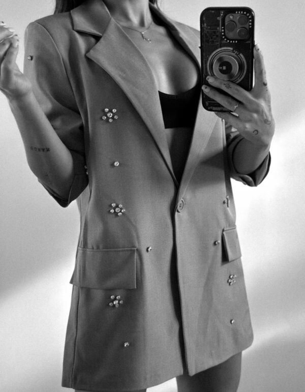 BLAZER STRASS GRIS - Imagen 2