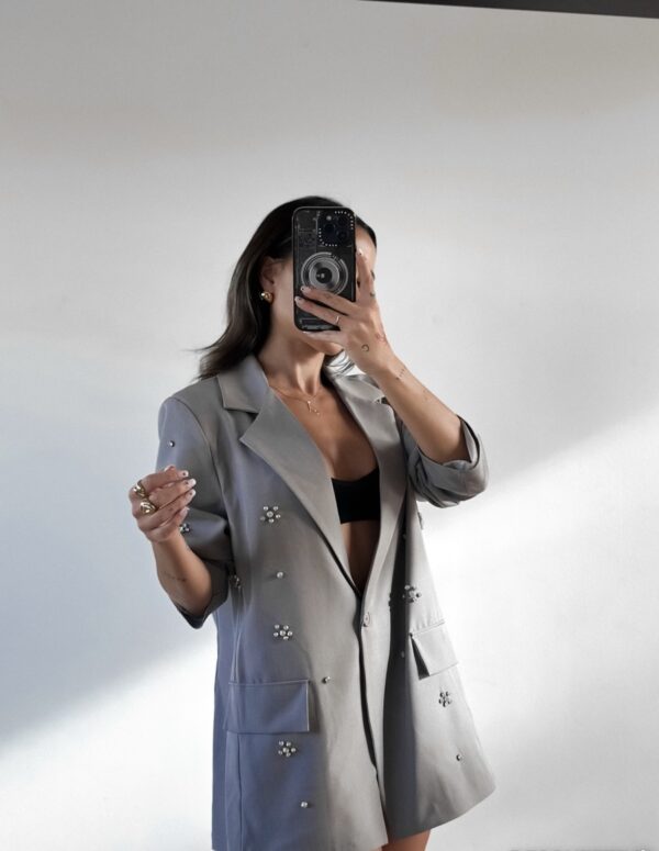 BLAZER STRASS GRIS - Imagen 3