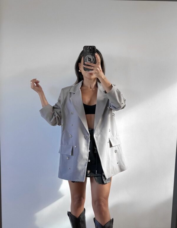BLAZER STRASS GRIS - Imagen 5