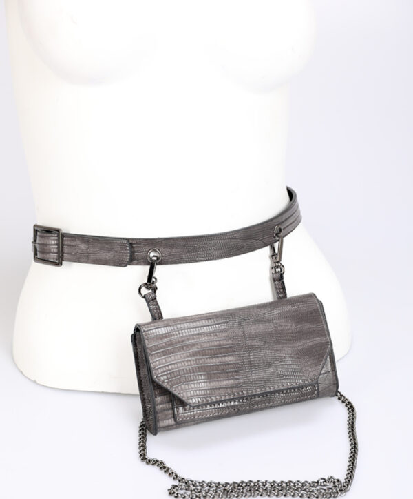 BOLSO/CINTURÓN RENAI GRIS