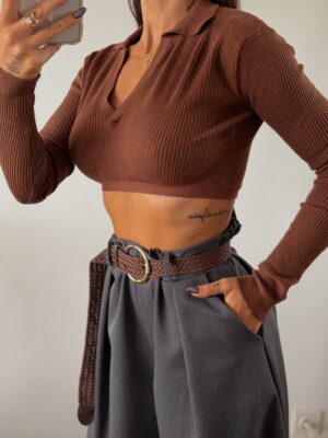 JERSEY/TOP ATAR MULTIPOSICIÓN BIMBA CHOCO